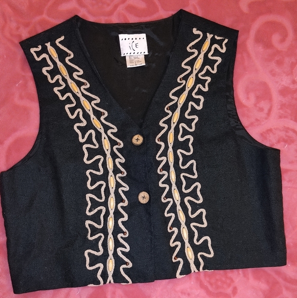 Beaded black vest from Ice - Picture 1 of 4